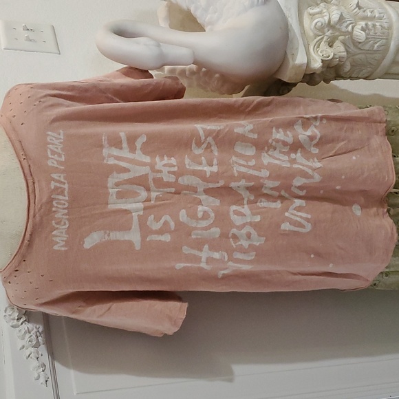 MAGNOLIA PEARL Unicorn Cat Pink Graphic Tee-Shirt - Picture 2 of 6